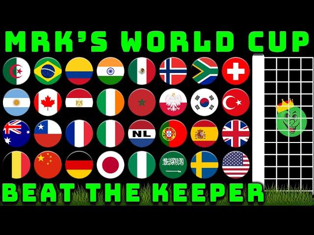 Beat the Keeper MRK's World Cup Marble Race Tournament 12 / Marble Race King