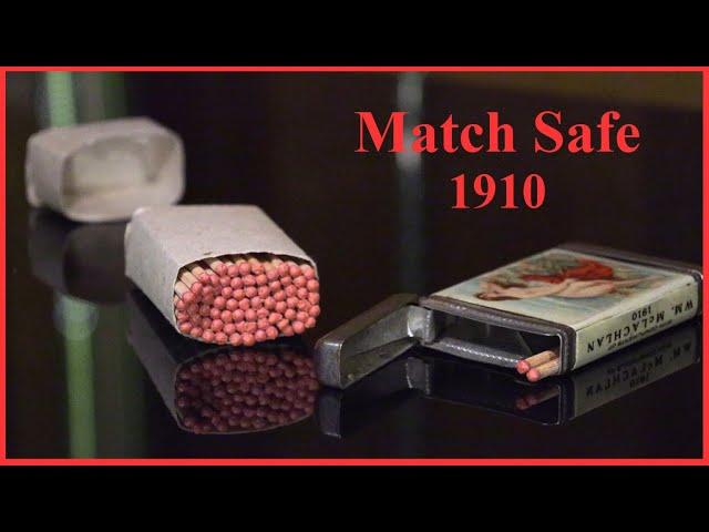 McLachlan's Cafe Match Safe: 1910 Stamford, Connecticut.  An ITM Clock video.