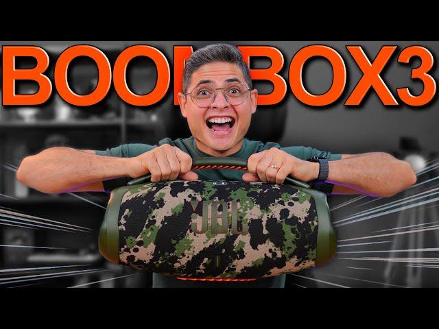 ESSA É INCRÍVEL? Super Caixa de Som JBL BOOMBOX 3! Unboxing e Impressões