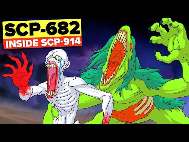 SCP-682, but INSIDE SCP-914