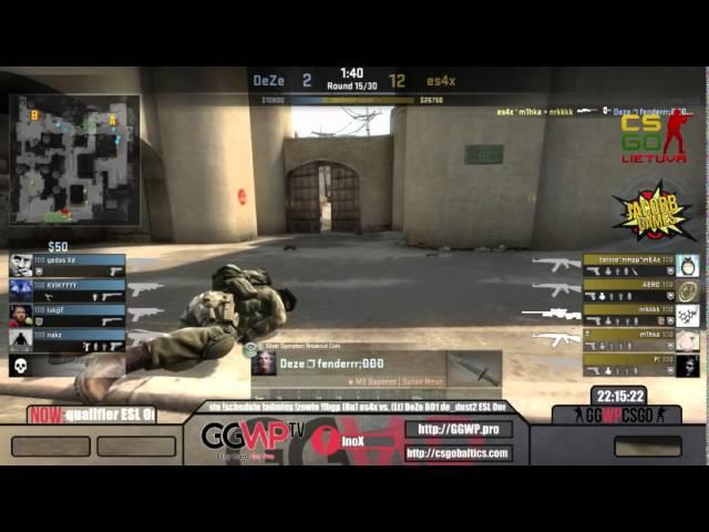 GGWP.pro TV (Ru) es4x vs. (Lt) DeZe (BO1) de_dust2 16/07