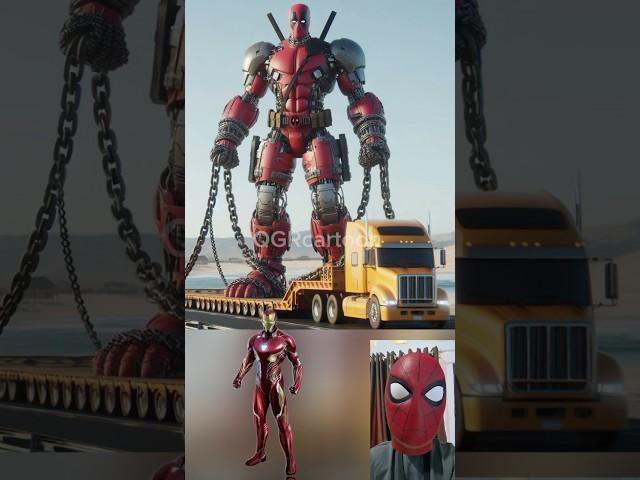 Avengers superheroes giant robot is captured  Marvel & DC #marvel #avengers#shorts#robot