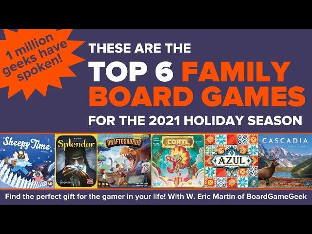 BGG's Top Board Games for Families & New Gamers This Holiday Season