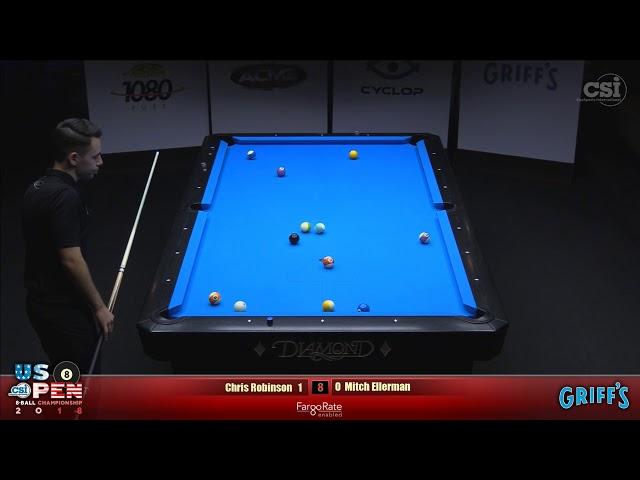 2018 US Open 8-Ball Championship: Mitch Ellerman vs Chris Robinson