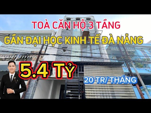 Nhà Phố Ngũ Hành Sơn, Đà Nẵng (T5)| Toà Căn hộ 3 Tầng, Gần Đại Học Kinh Tế Đà Nẵng CHỈ  5.4 tỷ