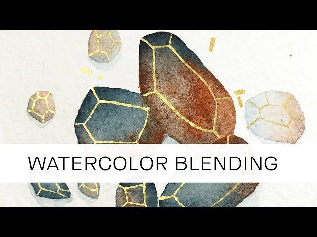 watercolor: how to blend colors