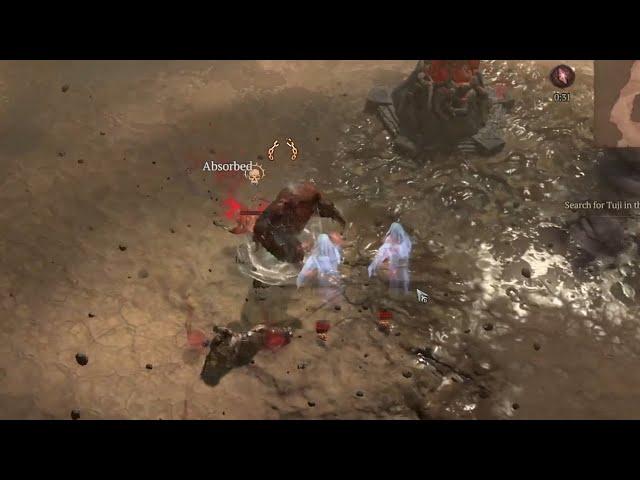 Diablo 4 PvP - Druid 1v2 One Shots Barbarian And Sorcerer Twice