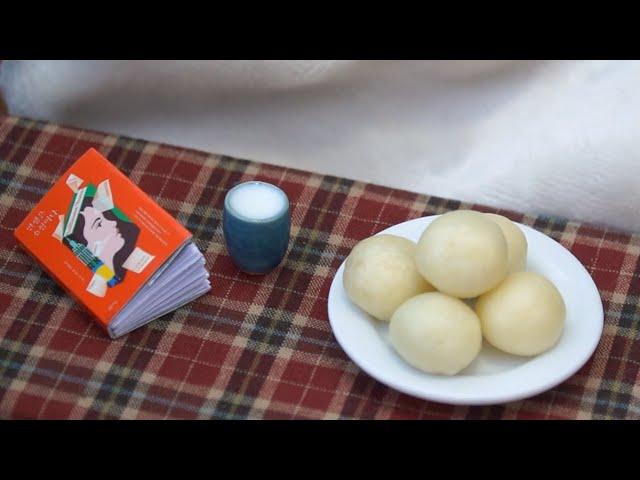미니어처 단팥호빵,야채호빵|인생은 소설이다|기욤 뮈소|미니어처요리|Mini Food|Miniature Cooking