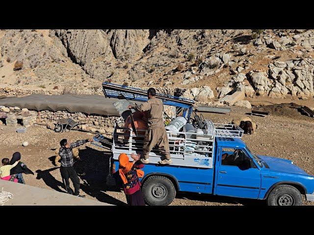 IRAN nomadic life | Preparing the nader family to migrate to the village