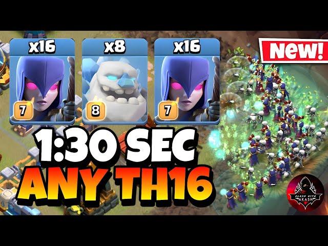 EPIC STRATEGY | TH16 Zap Quake Witch is the Easiest TH16 Attack Strategy in Clash of Clans