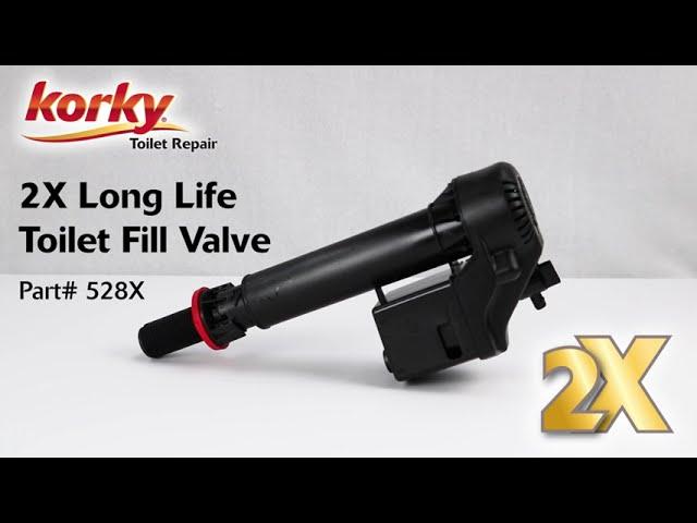 Korky 2X Long Life Toilet Fill Valve - 528X | Korky Toilet Repair