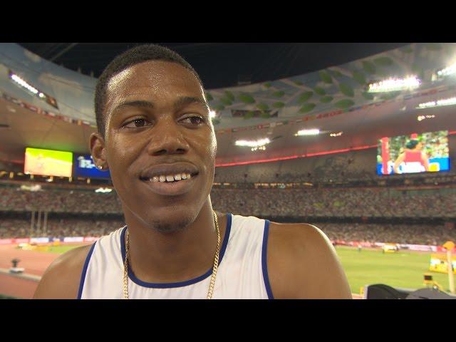 WCH 2015 Beijing - Zharnel Hughes GBR 200m Heat 5