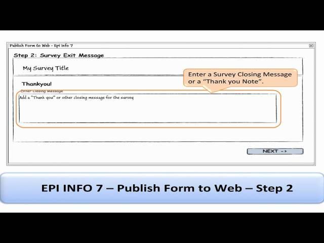 How to Create a Web Survey Using Epi Info 7