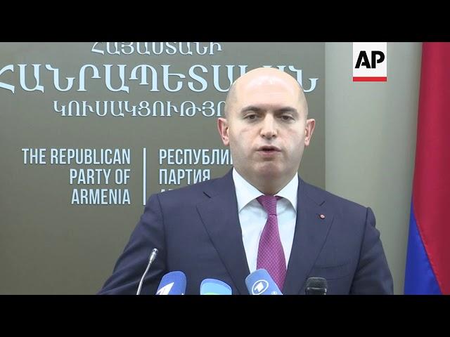 New Armenian opposition says it won't collaborate with new government