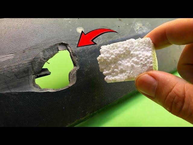 The Veteran Repairman Shared This Secret! Take The Styrofoam and Fix All Broken Plastic