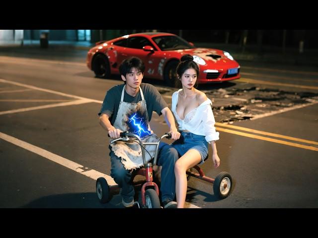 Rich heir hits rickshaw poor boy. He awakens system—rickshaw beats Porsche!