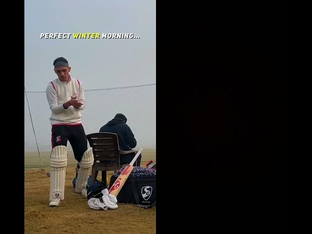Perfect winter morning practice for cricketers#cricket #short