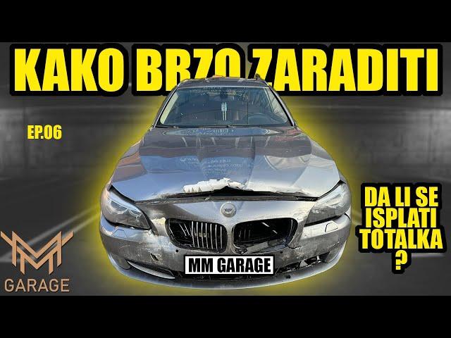 KAKO ZARADITI PREPRODAJOM AUTA ep.6 : BMW 520 F-11 / popravka havarije