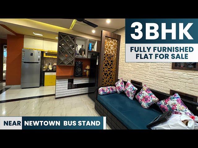 Fully Furnished 3 BHK for Sale in Rohra Heights Newtown Kolkata | Luxury Flats in Newtown