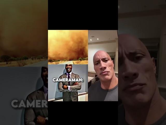 The Rock Reacts To Cameraman #shorts