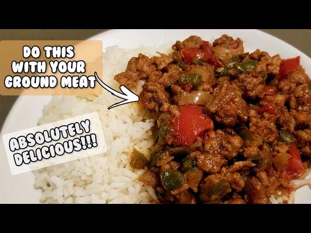 Ground Meat and Veggies Recipe! Do this with your Ground Beef or Turkey. Absolutely Delicious!!!