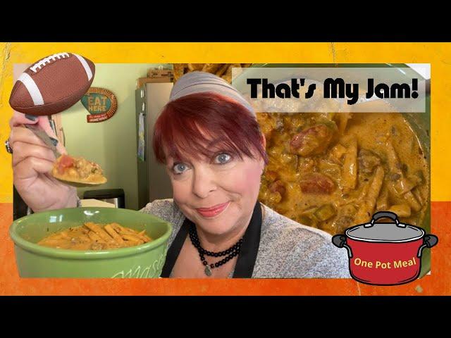 CREAMY TACO SOUP & HOMEMADE TORTILLA STRIPS - Creamy, Spicy, Meaty Goodness - Crispy Tortilla Strips