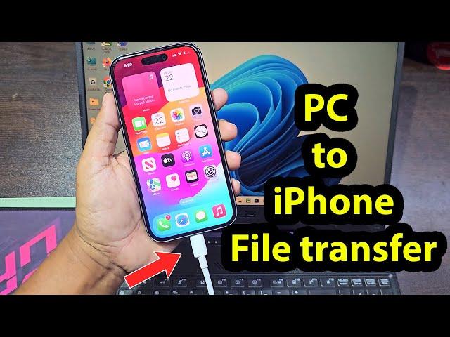 How to transfer files from pc to iphone using usb cable