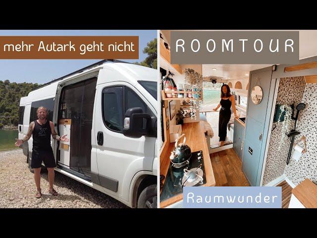 BESTER DIY Luxus Camper -  Roomtour - Autarkes Raumwunder im Vanlife