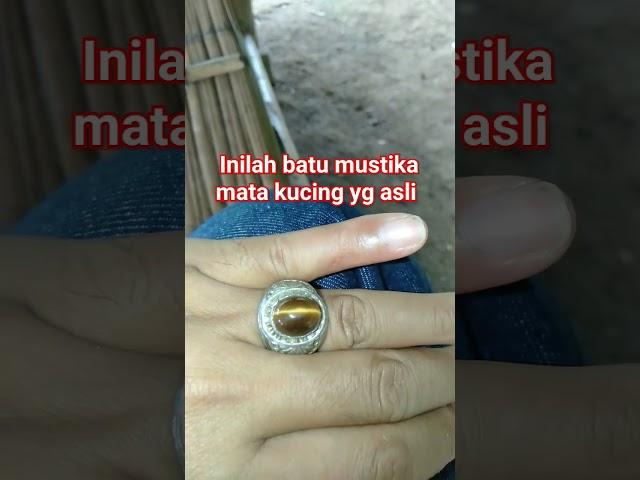 Batu mustika mata kucing asli