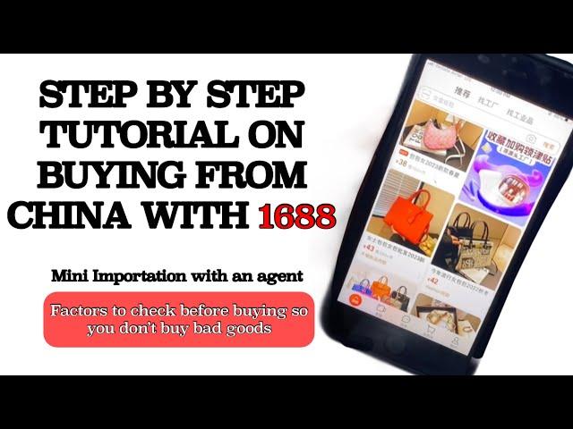 How to buy good from China with 1688 for beginners. Detailed tutorial