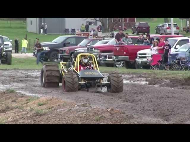 BLOWN Mud Dragster NEW TRACK RECORD - Helling's Mud Park
