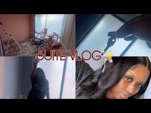 VLOG: I GOT A NAIL SUITE *Decorating, Painting, Suite Tour,*