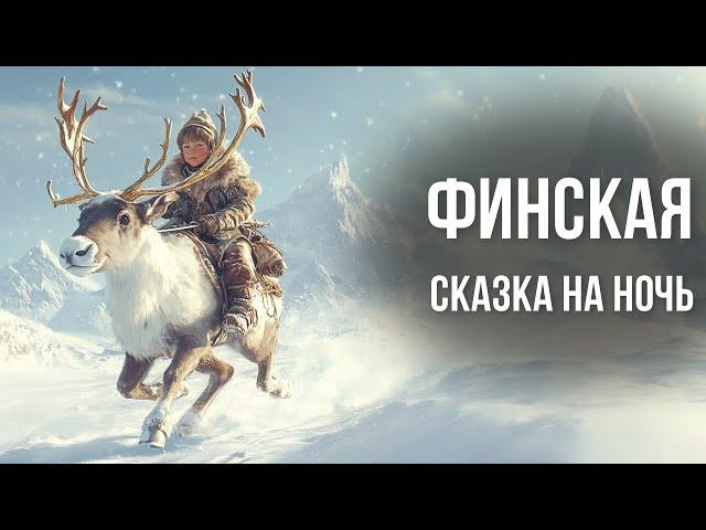 Финская сказка на ночь для взрослых | Новогодняя волшебная сказка “Сампо-Лопарёнок”  у камина