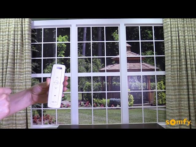 Florida Automated Shade: Somfy Glydea powered curtains setting and adjusting the my position