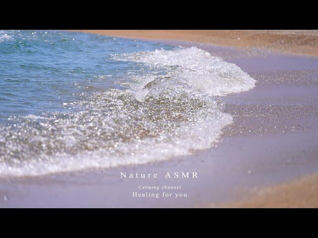 Soft and gentle wave sound that soothes your mind Sea ASMR Nature's sound Sleeping Water Meditation