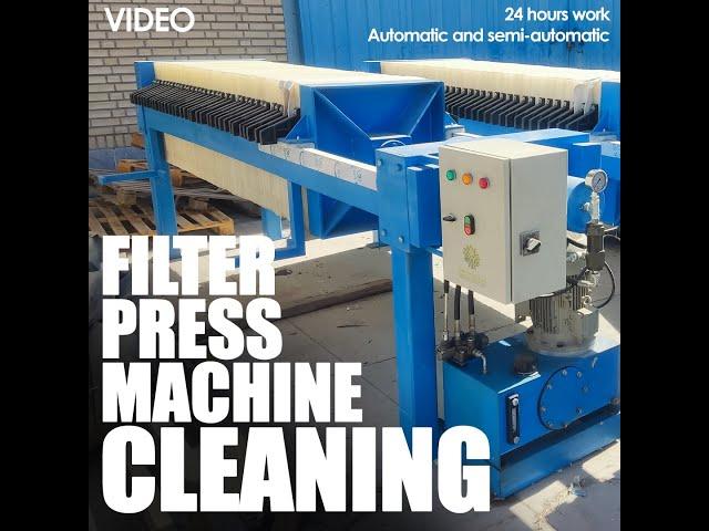 CLEANING THE FILTER PRESS MACHINE - AFTER FILTERING SESAME OIL - PERSSEH CO.