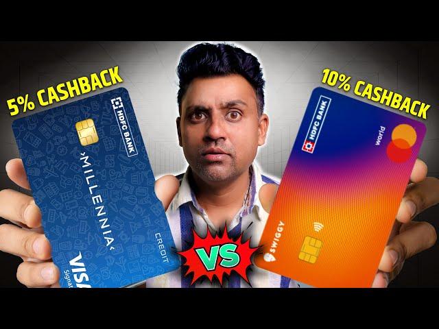 LIFETIME FREE HDFC Swiggy Vs PAID HDFC Millennia Credit Card - Best Cashback Credit Card ?