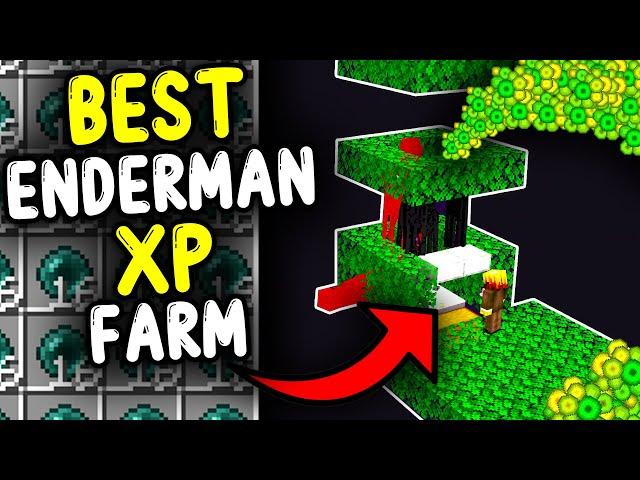 NEW BEST Enderman XP Farm Minecraft Bedrock 1.21+!