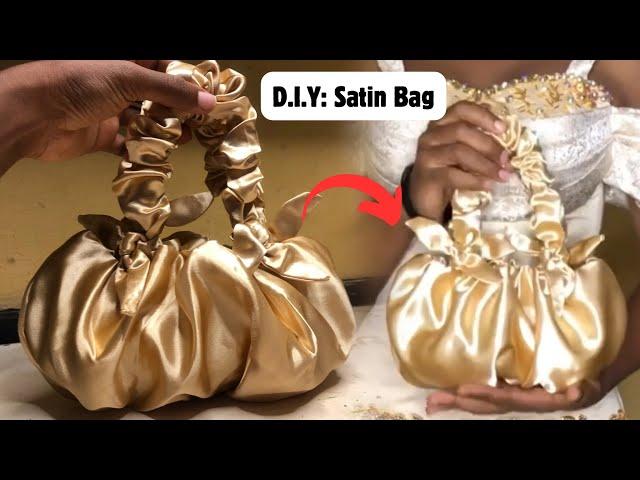 How to make this Beautiful and Simple DIY Satin Bag