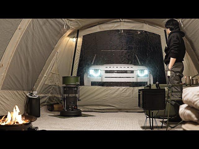 Delicious camping in a Skyview inflatable tent. with Luxury Truck