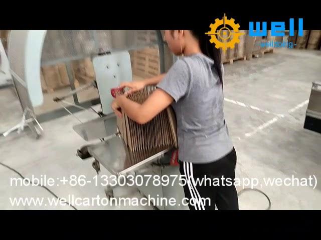 automatic cardboard partition assembly machinery