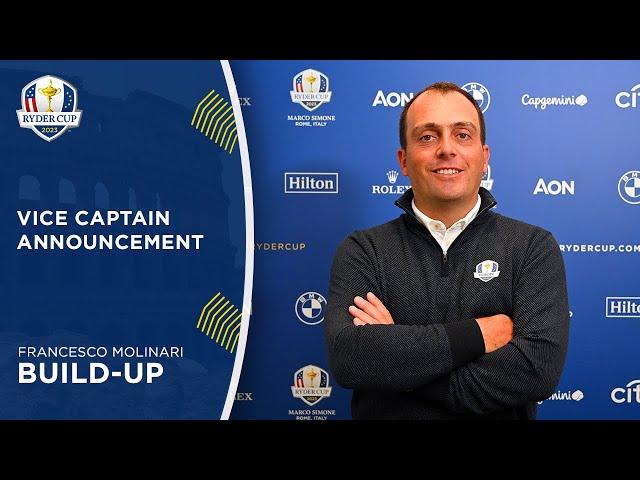 Francesco Molinari Announced as 2023 European Ryder Cup Vice Captain