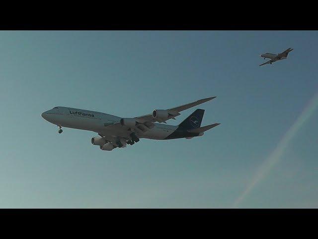 Lufthansa Boeing 747-8 NEW LIVERY | Low Passes in Bremen and Hannover