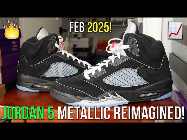 FEBRUARY 2025! JORDAN 5 BLACK METALLIC REIMAGINED EARLY IN HAND REVIEW/UNBOXING! (DON'T MISS THESE)