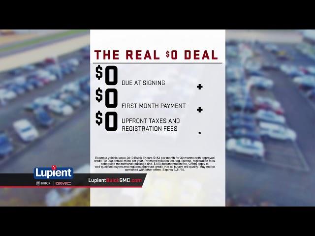 The Real Zero Deal at Lupient Buick GMC