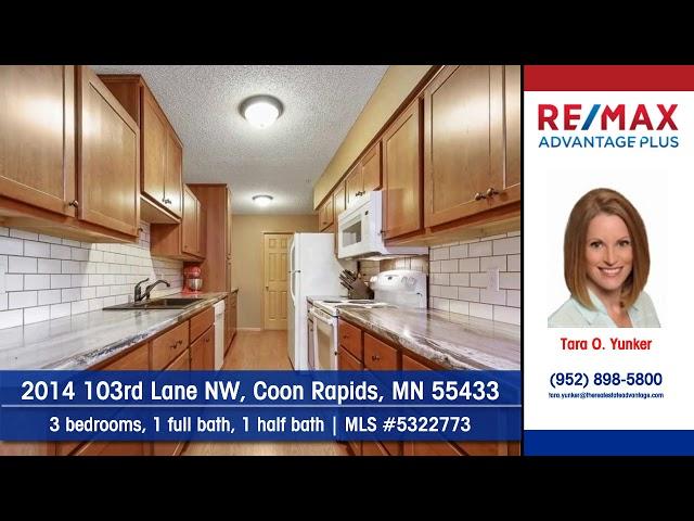 Homes for sale 2014 103rd Lane NW Coon Rapids MN 55433 RE/MAX Advantage Plus