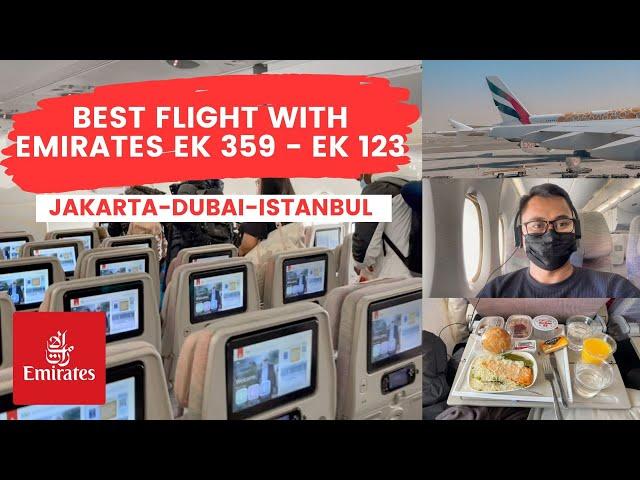 Emirates Boeing 777-300ER Flight From Jakarta - Dubai - Istanbul | Emirates Ek359 EK 123 #dailyvlog