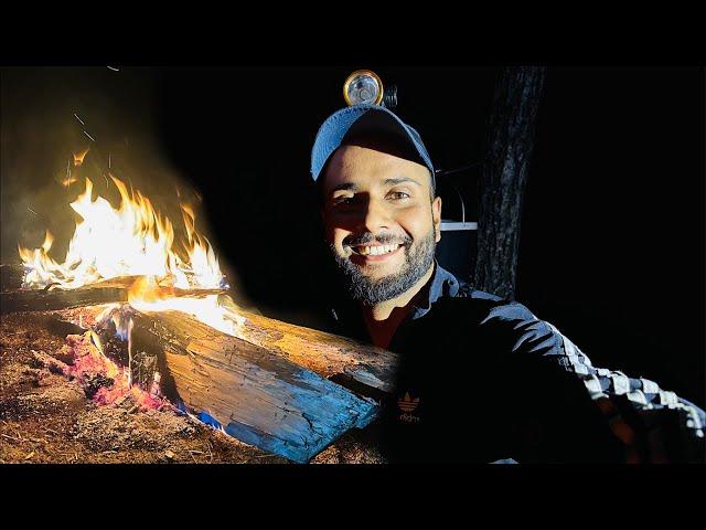 live Night Camping In Kashmir Forest