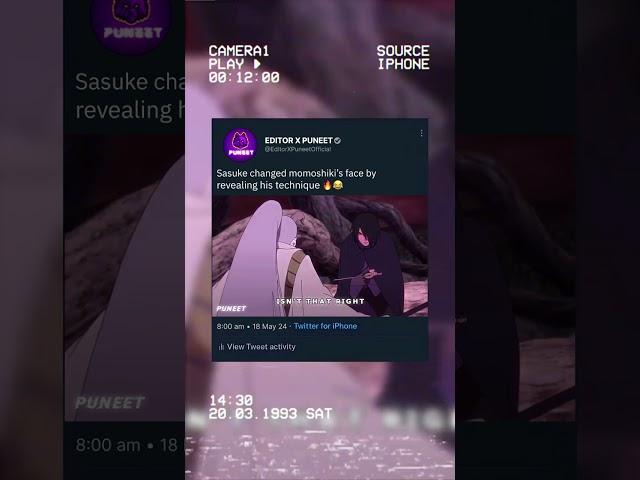 Sasuke Exposed Momoshiki |#shorts#naruto#boruto
