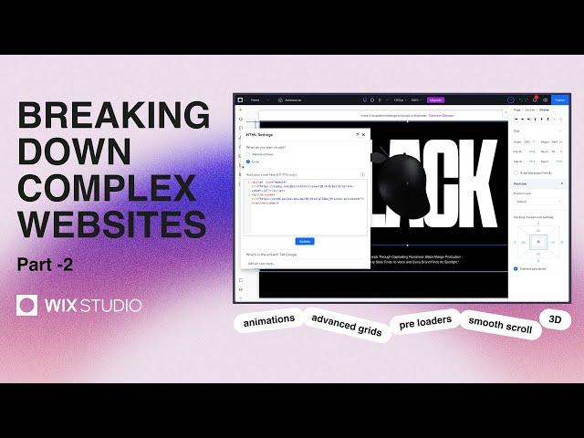 Wix Studio - Award-Winning Website Design | How to make a website: Deconstructing | Part-2